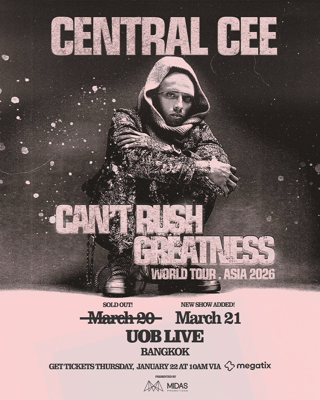 Central Cee – CAN’T RUSH GREATNESS WORLD TOUR – Asia 2026 - UOBLIVE